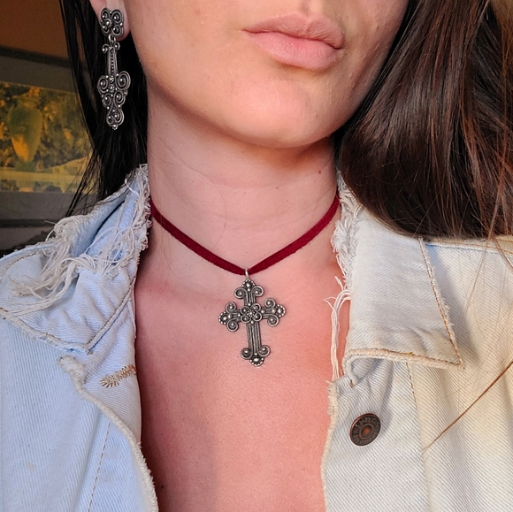 Sterling silver detailed cross handmade - Picture 2 of 8